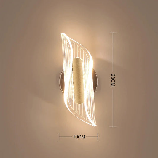 Lichtzauber LED-Wandbadezimmerleuchte aus Acryl